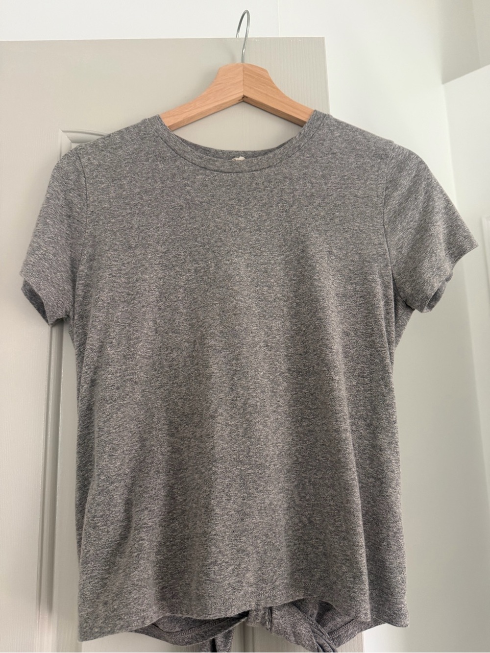 Madewell Heather Gray Crop Tee